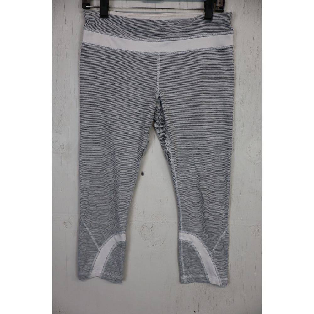 LULULEMON Run Inspire Crop II Yoga Pants Size 8 Gray